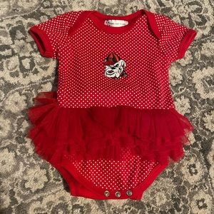 Georgia Bulldog baby outfit
